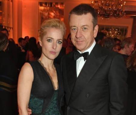 Actress, Gillian Anderson with her partner
